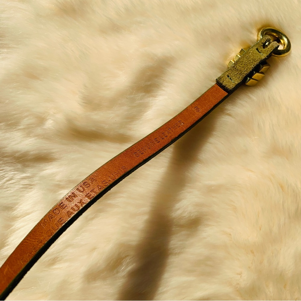 Free People Inversed Genuine Leather Skinny-Skinny Long Green Suede Belts